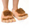 Amorar Plüsch Hausschuhe Erwachsene Baumwolle Pantoffel Slipper Furry Neuheit Schuh Kappe große Füße Hausschuhe Spaß Kostüm Winter Schlappen Haus Boden Schuhe