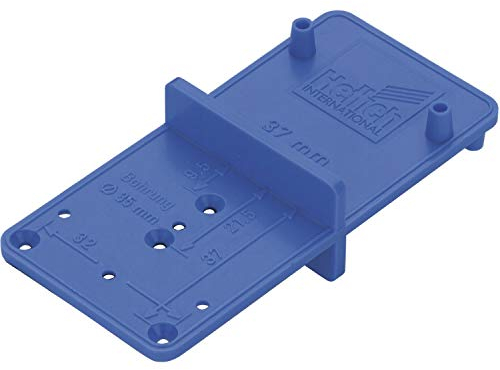 Gedotec Bohr-Hilfe zum Montieren Bohrschablone bohren Ersatz-Bohrlehre kompakt - ACCURA TOP MultiBlue 351 | Kunststoff blau | zweiseitig | 1 Stück