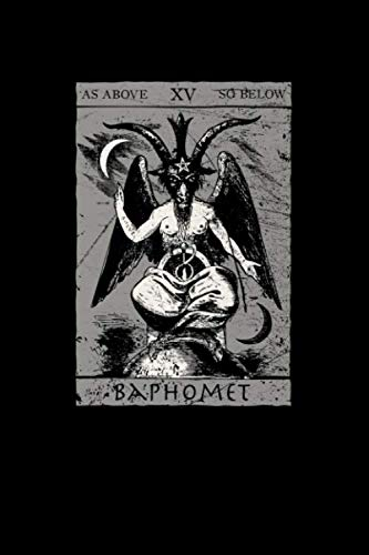 Gothic Notebook: Occult Baphomet Satan Tarot Death - Occult Notebook, Journal Diary (College Ruled Lined Pages)