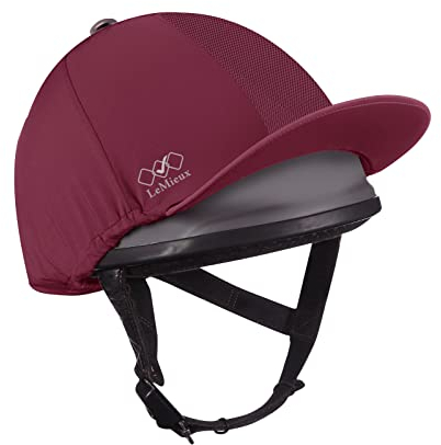 LeMieux Pro Mesh Hut Seide – Burgunderrot