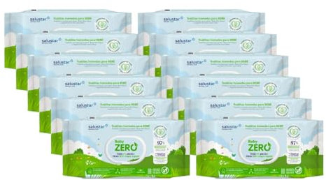 Pack 12 x Toallitas infantiles biodegradables Salustar 80 uds
