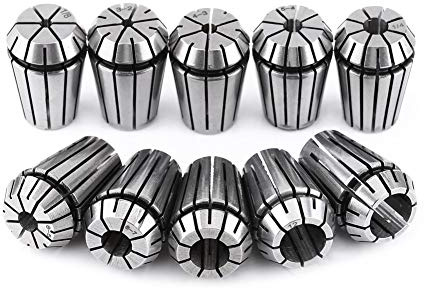10 Unids Juego De Pinzas ER20 De Acero De Resorte Para Torno Fresado Grabado CNC Rango 3mm-12mm (1/8-1/2) Alta Precisión