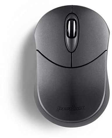 perixx PERIMICE-802 Mouse Bluetooth Wireless Design Portatile Compatibile con Windows iOS e Android PC Laptop Tablet, Smartphone Grigio Grafite, 12177, Argento