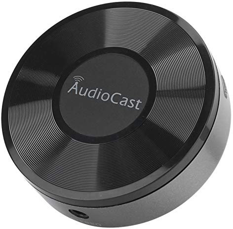 KOSDFOGE Récepteur Muisc WiFi, Streamer de Musique sans Fil Audiocast pour Dlna Spotify Iheartradio 2.4G WiFi Haut Parleur Audio Streamer de Son sans Fil Multi Room Pris en Charge