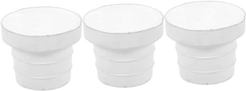 3pcs Swimming Pool Ladder Rubber Stopper Outdoor Handrail Outdoor Pools Outdoor Plug Pool Safety Products Ladder Protective Cover Ladder Bumper Cap White Swimming Pool Return Plugs
