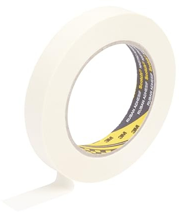 3M Scotch Abdeckband 2328, Cremeweiß, 18 mm x 50 m, 06304, 12 Rollen