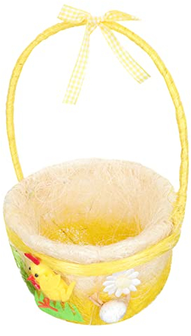 VILLFUL Contenedor de Almacenamiento de de Material Natural Cesta de para El Hogar para Decoración de Pascua Banquetes Y Bodas