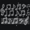 NBEADS Music Note Rhinestone Iron on Hotfix, 29.7x21cm Clear Bling Iron on Patch Heat Transfer Decal Clothing Repair Applique for Clothing Pants Hoodies Bags DIY Accessories