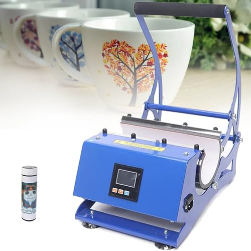 Mug Heat Press Transfer Machine Tumbler Mug Heat Press Machine Tumbler Sports Bottle Sublimation Cups Hot Transfer Printing for Skinny Tumbler Mug Cup
