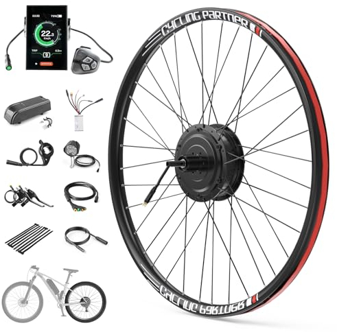 Varstrom E-Bike-Umbausatz 36V250W Hinterradmotor bürstenloser Elektrofahrrad-Nabenmotor-Bausatz mit C18 Großbild-LCD-Display für 28 Zoll Fahrrad, PAS-Sensor, Controller