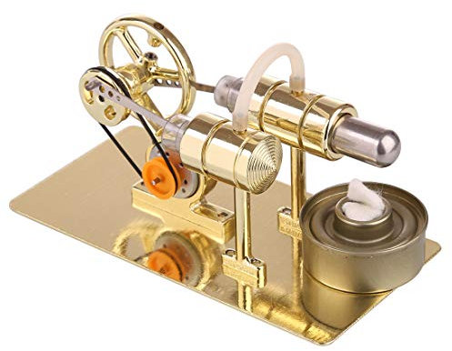 PizazzToy DIY StirlingMotor Generator Modell – Physikalisches Experiment Set zur Selbstmontage mit LED