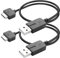 YAODHAOD Cavo di ricarica USB 1,8 m per Xbox 360/360 Slim Wireless Controller, cavo di ricarica rapida Xbox 360 controller cavo adattatore (2)