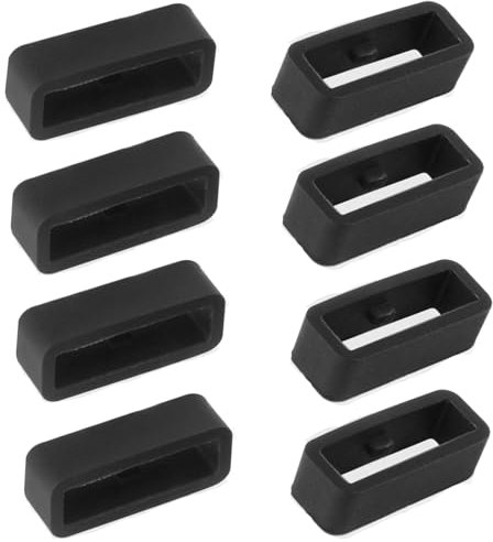 8 Pezzi Anello di Fissaggio per Cinturino in Silicone,passante per cinturino in silicone, Fibbia Di Ricambio Per Cinturino Orologio,per Orologi Accessori, diametro 22 mm