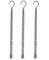 Chaîne de suspension en fer pour pots de fleurs, panier de remplacement, charge durable de 14 kg, facile à accrocher avec un crochet en forme de S pour pots de fleurs, cages à