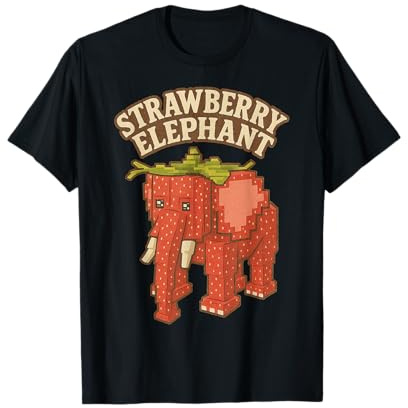 Fraise éléphant drôle Italien Brainrot Slang Gaming Meme T-Shirt