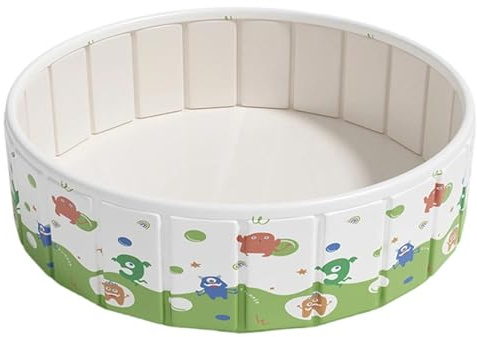 Piscina antigraffio per cani, XXL, pieghevole, 1 pezzo, per cani e bambini, stabile fondo in PVC, antiscivolo, portatile, per vacanze e giardino, sabbiera blu, qualità