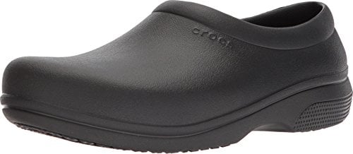 Crocs Unisex On The Clock Work Slipon Sandals, Black, 12 UK