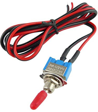 MagiDeal Mini Interrupteur à Bascule 24 '' 12V Alarme De Securité On/Off