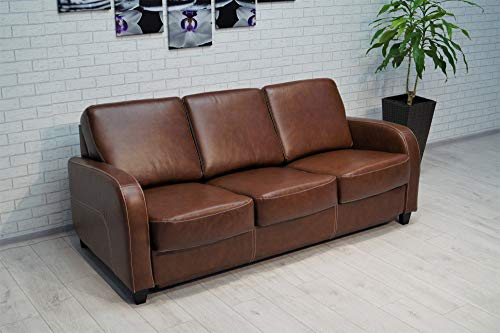 Quattro Meble Echtleder 3 Sitzer Sofa LISBONA FS Breite 190cm mit Schlaffunktion Ledersofa Echt Leder Couch große Farbauswahl !!!