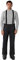 33,000ft Herren Skihose Hosenträgerhose Outdoorhose Wasserdicht Winddichte Softshellhose Warme Gefütterte Schneehose Snowboardhose Skilanglaufhose Thermohose Winter Ski Pants Schwarz 34