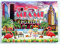 Miami Florida Scene Pop Art Magnet 6,3 x 8,9 cm