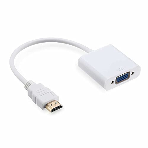 Mr. Gadget's Solutions® Adaptador de vídeo HDMI a VGA con audio para laptop/Ultrabook - 6 pulgadas