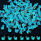 LUTER 100 Stück Leuchtende Mini Enten, kleine Enten Mini Enten Figuren für Garten Landschaft Puppenhaus Ornament Topf Zuhause Dekorationen DIY (Blau)