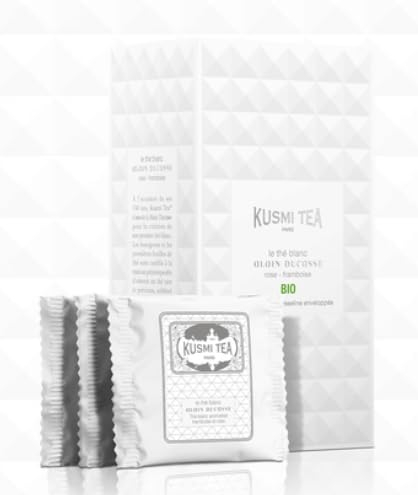 Kusmi Tea - Le Thé Blanc Alain Ducasse Bio 24 einzeln verpackte Teebeutel