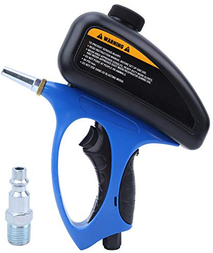 Air Sand Blaster, Hand Held Sand Blasting Spray Gun mini Pneumatic Sandblasting Gun Portable Blasting Machine, for Abrasive Sand Blasting Derusting