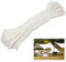30M Nylonseil, Fahnenseil 6mm 8mm Wetterfest Reißfest, Ersatzseil Heimseil, Geflochtenes Nylonschnur für Outdoor Camping Garten Segelboot Seilrolle Wäscheleine (8mm)