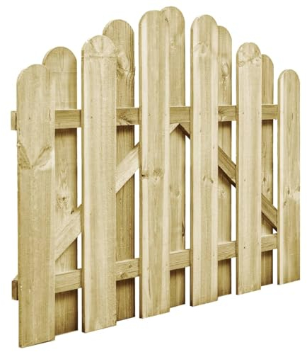 Ailgely Gartentor Imprägniertes Kiefernholz 100x75 cm Holztor Zauntor Lattenzaun Pforte Tor Holzgartentor Gartentür Gartenzaun Holz Garten holztor