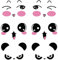 WMUVAZA Auto Aufkleber, 6 Stück Face Design 3D Decal Decoration Sticker for Car Side Mirror Rearview Design 3D Aufkleber Dekoration Aufkleber für Auto Seitenspiegel Aufkleber für Auto Seitenspiegel