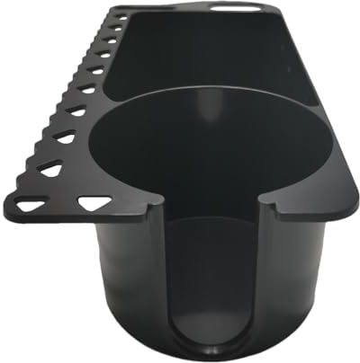 Soporte para botella de agua para barco, organizador de botellas con pestaña de goma, bandeja multifuncional con gran capacidad para destornillador, cebo de pescado, bebidas