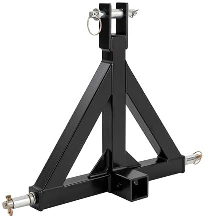 Qussse Adaptateur d'attelage de remorque à 3 points, pour attelage de remorque à trois points, catégorie d'adaptateur à trois points pour la plupart des tracteurs et remorques