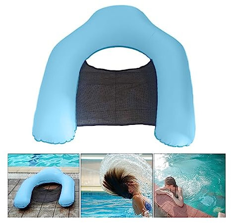 Poolschwimmer für Erwachsene 1pc Wasser Hängematte Strand Float Stuhl Liege Bett Sofa Matte Sommer Pool Spielzeug Schwimmender Wasserstuhl(Blue)