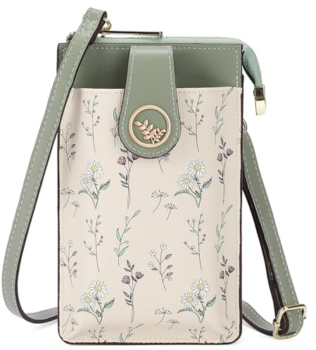 GAEKEAO Handytasche zum Umhängen Damen Kleine Umhängetasche, Große Kapazität Handtasche, Klein Tasche Schultertasche Crossbody bag veganem Leder,erstellbar Schultergurt