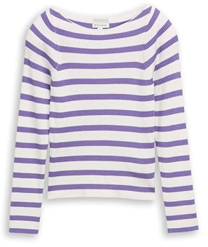 TOM TAILOR Mädchen Kinder Strickpullover mit U-Boot-Ausschnitt