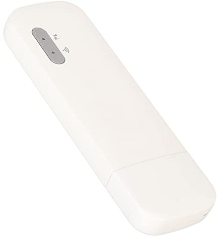 VELATEMOR 4G USB WLAN, Tragbarer Router, Mobiler WLAN-Hotspot mit Micro-SIM-Kartensteckplatz, Unterstützt die Verbindung von 10 Geräten mit Micro-SIM-Kartensteckplatz für Telefon, Weiß