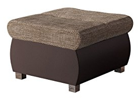 Mirjan24 Polsterhocker Sitzbank Orkan klein Hocker Sitzhocker Modern Pouf Fußbank Sitzmöbel 60x60 (Soft 066 + Lawa 02)