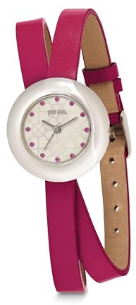 Folli Follie Women's Watch WF13F030SSP_FUCSHI, White, 28MM, Strip