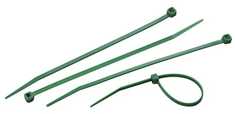 Meister Kabelbinder - Praktisches Set - 50 Stück - grün - 150 x 3,6 mm - Stabiles Nylon - UV-Beständig - Langlebig & robust / Kabelbinder-Set für Bündelgut / Kabelverbinder / 7452150