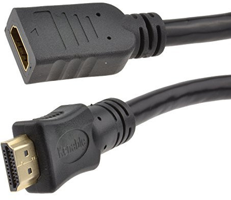 kenable HDMI 2.0 Extension Lead High Speed 4K UHD TV Male to Female Cable 3m [3 metres]