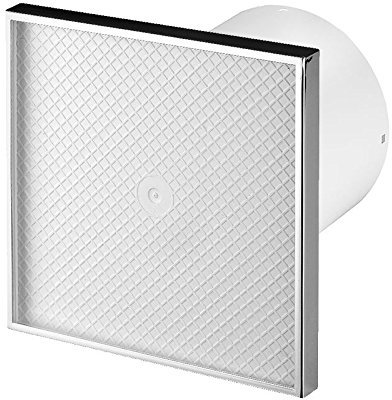 Aspiratore silenzioso da 100 mm, con sensore di umidità e valvola di non ritorno a basso consumo energetico KWS100HZ 4.40 wattsW, 230.00 voltsV