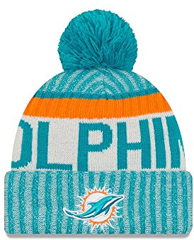 New Era Miami Dolphins NFL Sideline 2017 Beanie - One-Size