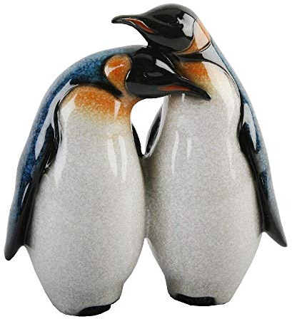 Collectable Natural World Gift Ornament - Two Penguins 15cm by The Juliana Collection