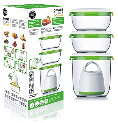 FOSA STARTER Kit pour la Mise Sous Vide, la conservation et la préparation culinaire, 2 Contenants 600 ml et 1 Contenant 1350 ml