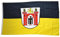 Flaggenfritze Fahne/Flagge Deutschland Stadt München mit großem Wappen + gratis Sticker