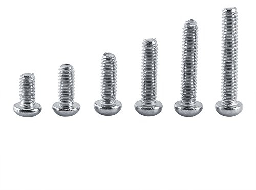 600pcs Set di viti in acciaio inox M2 viti testa bombata esagono incassato Viti a testa esagonale Dadi piatte Rondelle elastiche