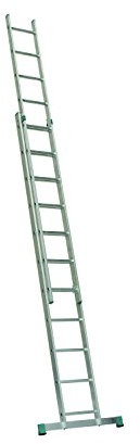 Alu Schiebeleiter 2 tlg. (2x9 Sprossen)