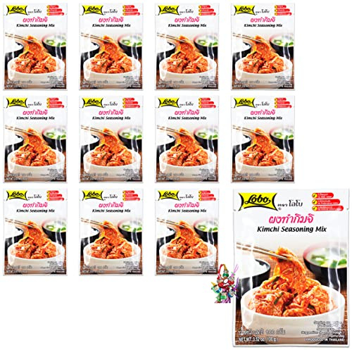 [ 12x 100g ] LOBO Kimchi Würzmischung zum Kim Chi selbermachen/seasoning mix + ein kleiner Glücksanhänger gratis
